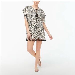 J. Crew Leopard Print Swim Cover up